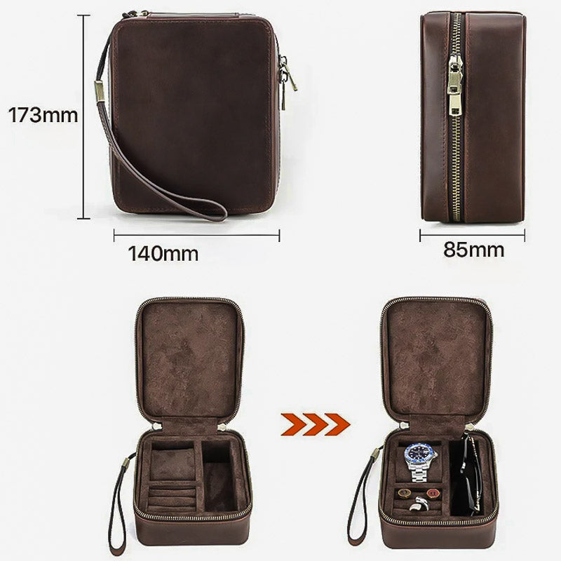 Dimensions de la Boîte à Montre de Voyage de la Salle Des Coffres