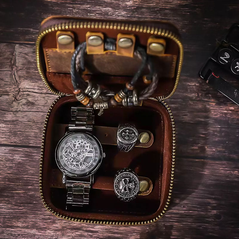 Rangement montre et boutons de manchettes