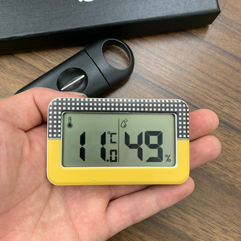 Combiné Hygromètre / Thermomètre pour Boîte à Cigare