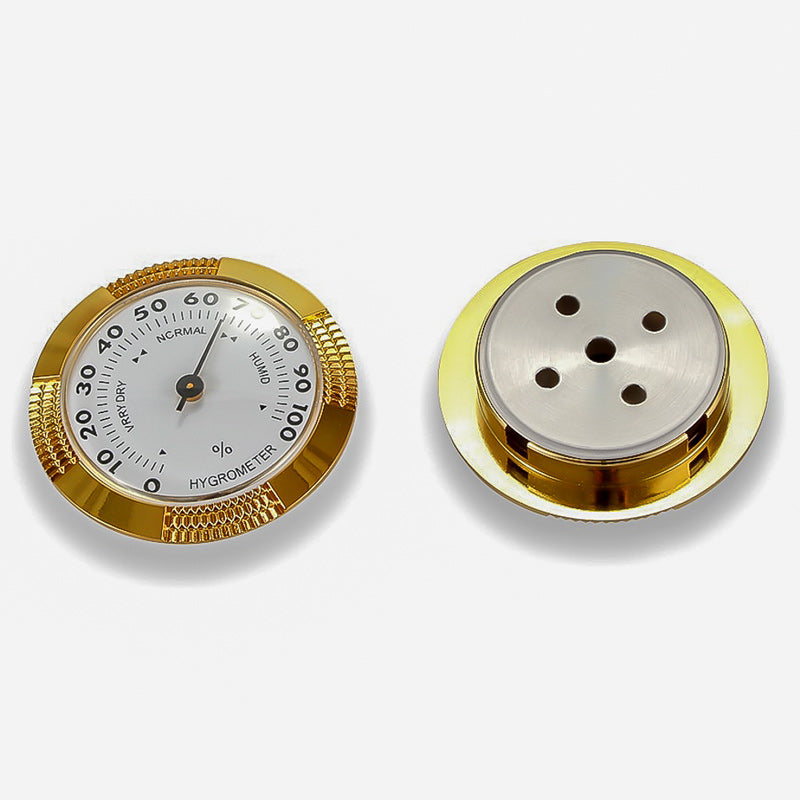 Vues avant et arrière de l'Hygromètre pour Cave à Cigare