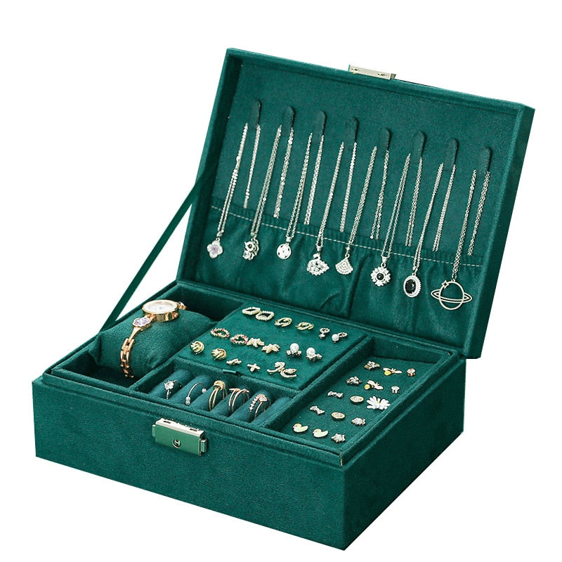 Boîte à Bijoux de Voyage fermant à Clé