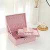 Boîte à Bijoux rose prête à accueillir votre collection