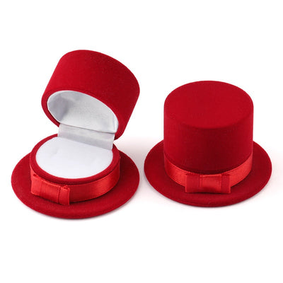 Boîte à Bague Chapeau rouge