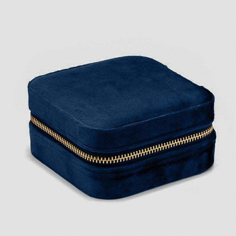 Étui de Voyage pour Bijoux en coloris Bleu Nuit