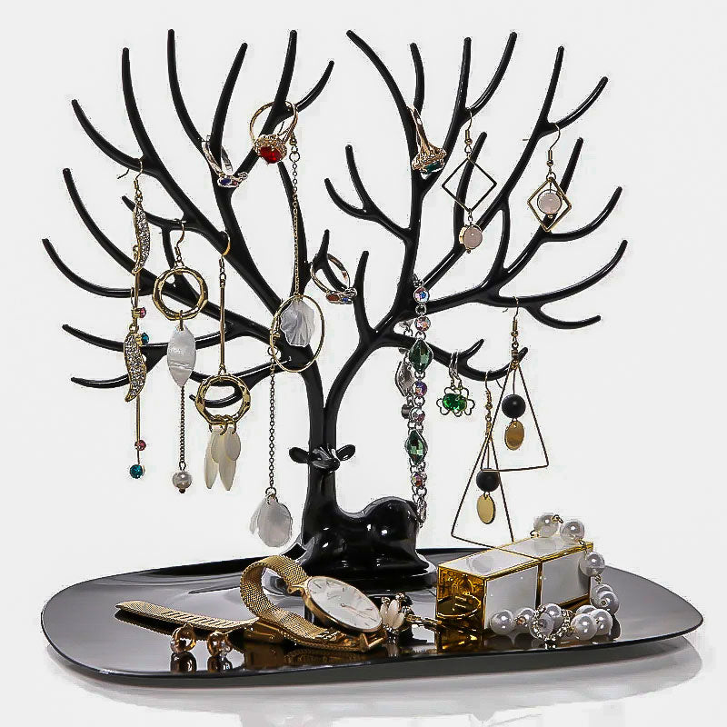 Arbre à Bijoux représenté par un Cerf noir