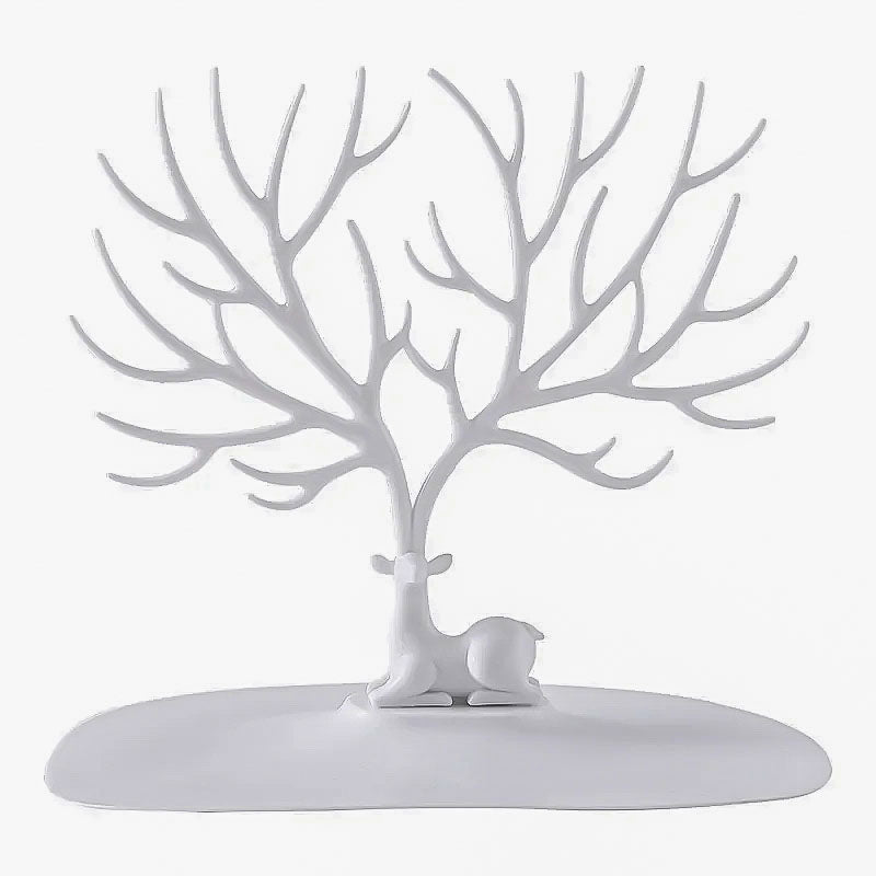 Arbre à Bijoux Cerf coloris blanc