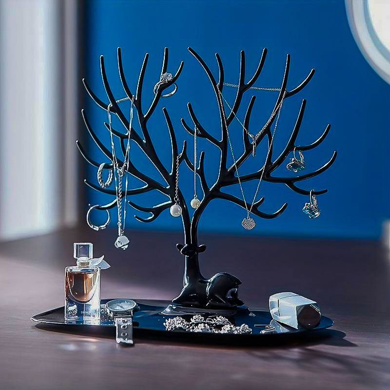 Arbre à Bijoux majestueux représentant un Cerf