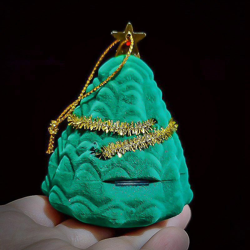 Boîte à Bague Sapin de Noël