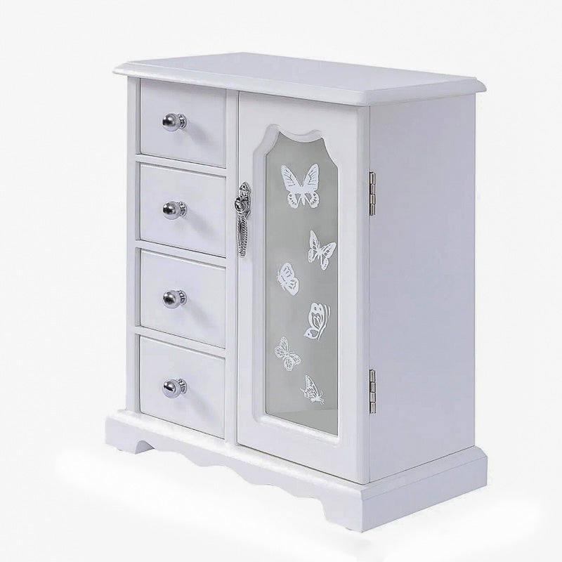 Boîte à Bijoux Blanche pour Jeune Fille