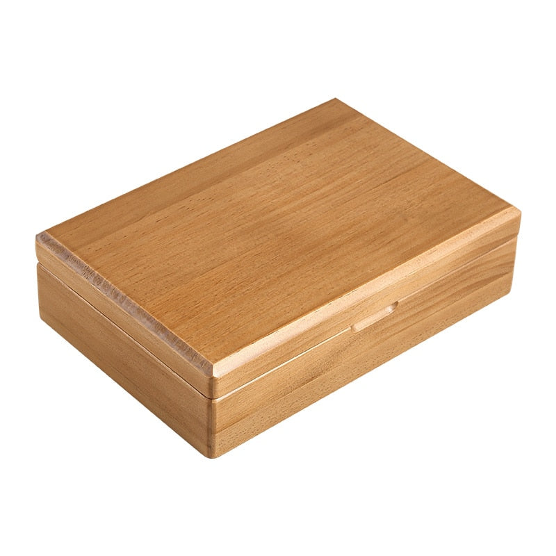 Boîte à bracelets et boucles d'oreilles en bois massif