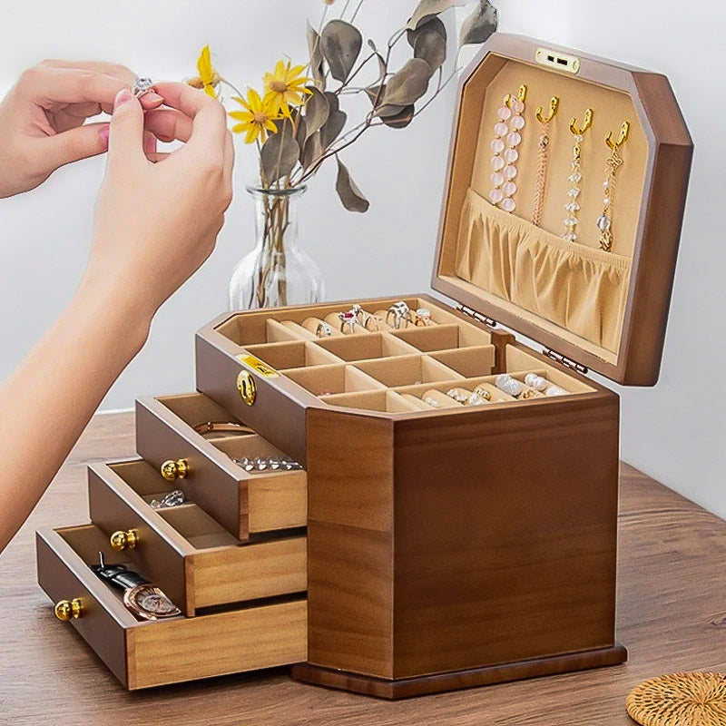 Boîte à Bijoux Bois couleur Chêne