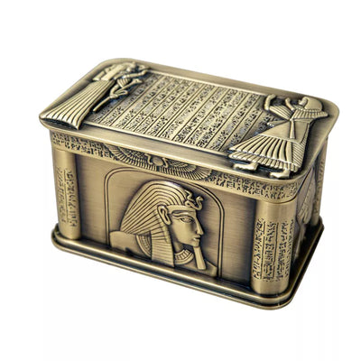 Boîte à Bijoux Egyptienne en Métal