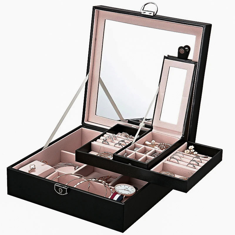 Boîte à Bijoux et Maquillage coloris noir