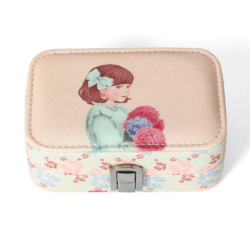 Boîte à Bijoux modèle Rose Beige pour Fille