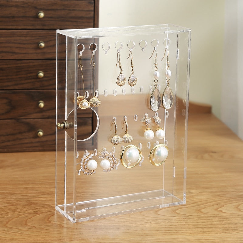 Présentoir transparent pour boucles d'oreilles