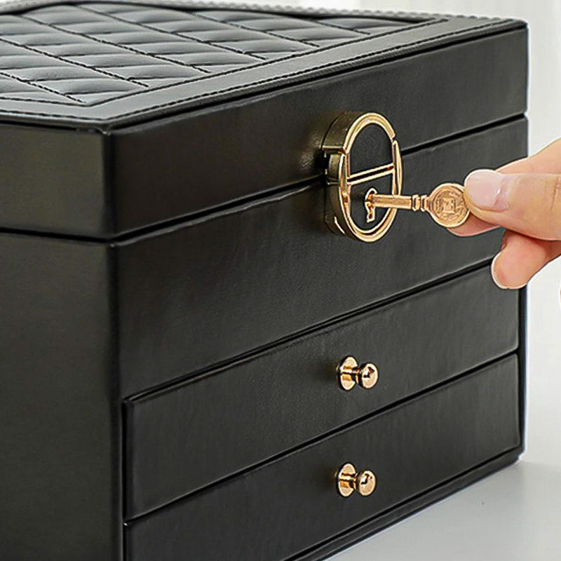 Fermeture à Clé du Couvercle de la Boîte à Bijoux Rétro de la Salle Des Coffres