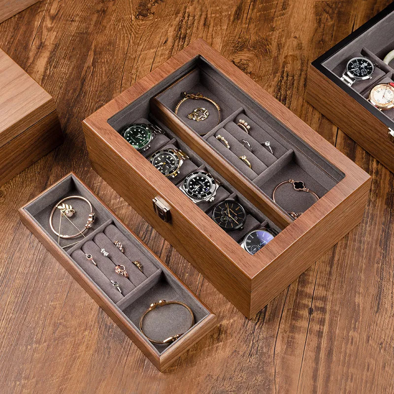 Coffret en Bois pour bijoux Hommes et Femmes