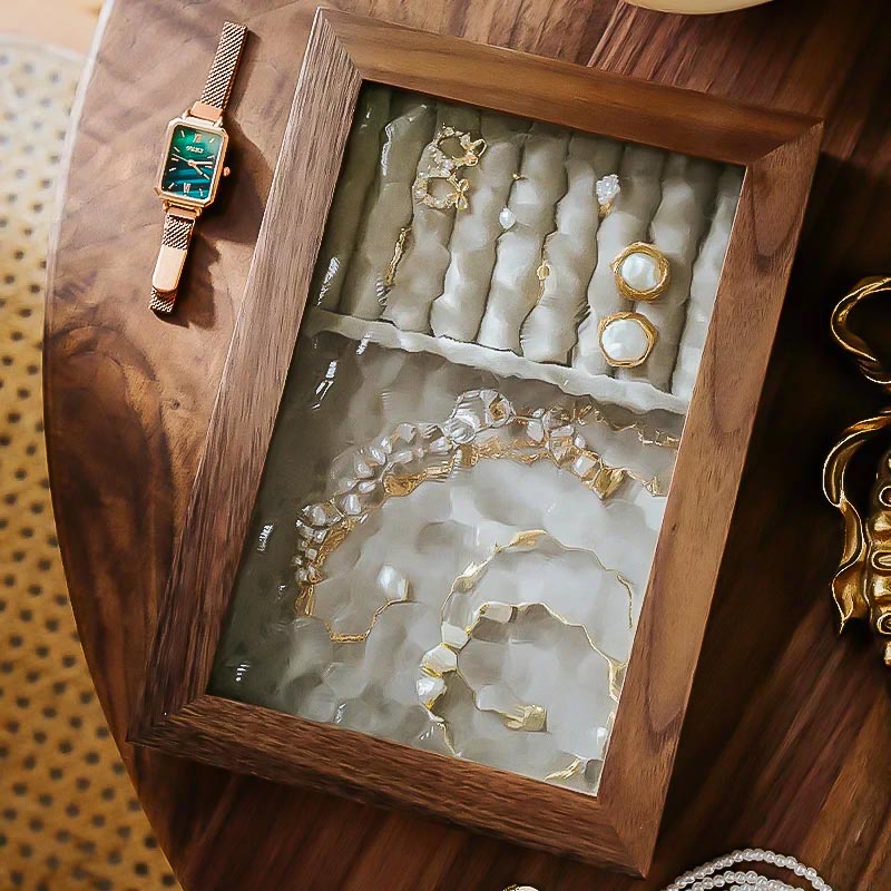 Coffret style Ancien pour Bijoux avec couvercle magnétique