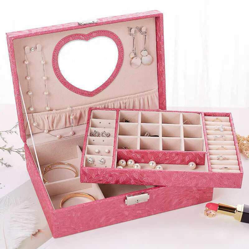 Coffret à Bijoux pour Adolescente coloris rose fuchsia