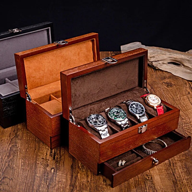 Les trois variantes de couleurs de la Boîte à Bijoux et Montres