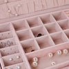 Vue sur les compartiments à Perles et Boucles d'Oreilles de la Boîte pour Ado