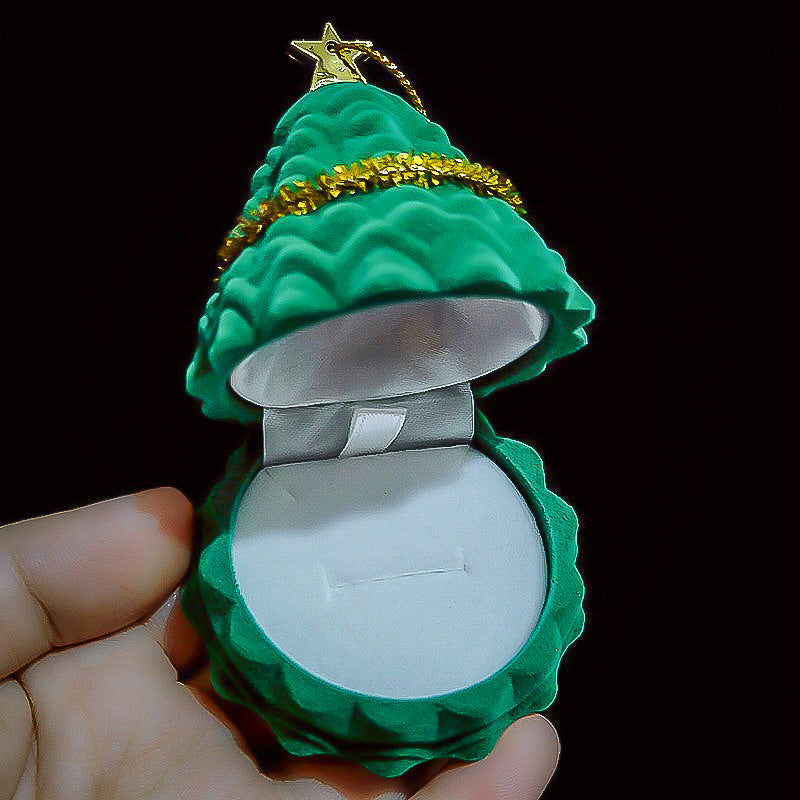 Écrin à Bague Sapin de Noël
