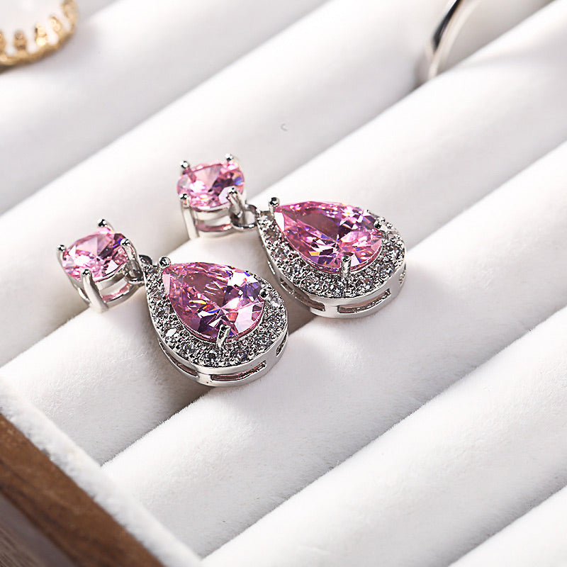 Logement en velours pour boucles d'oreille