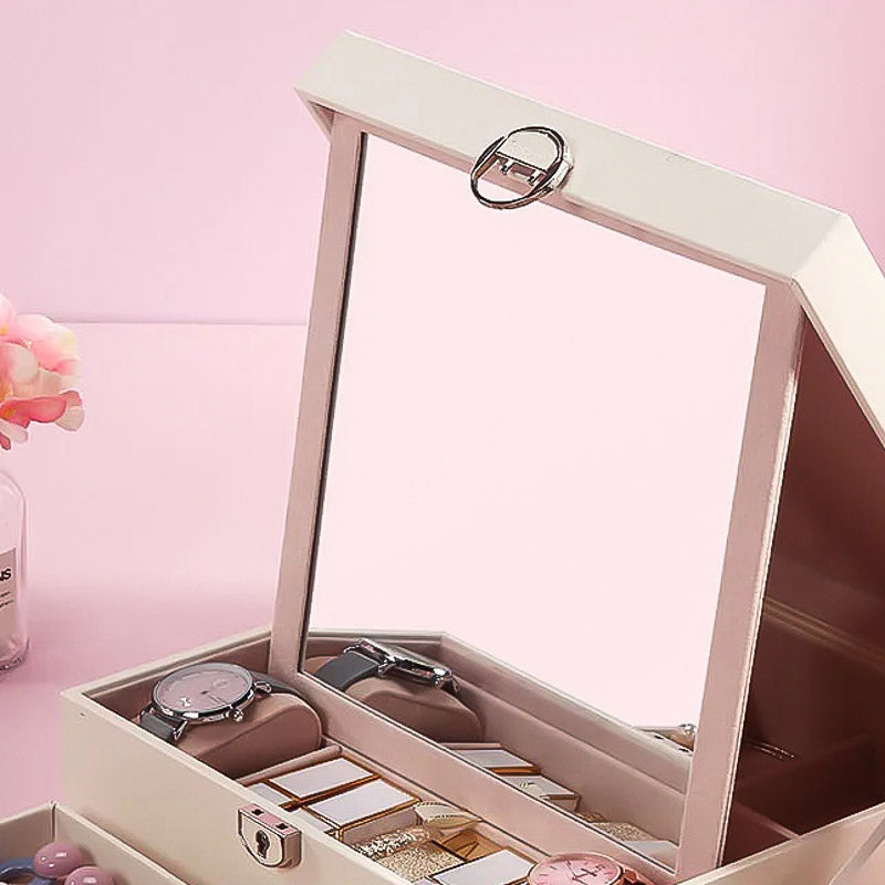 Grand Miroir de la Boîte à Bijoux et Maquillage