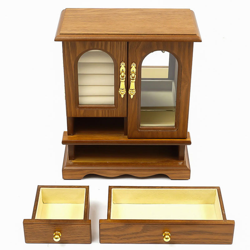 boîte à bijoux en bois style vintage portes serrure - Canada boîte à bijoux en bois style vintage portes serrure - Canada