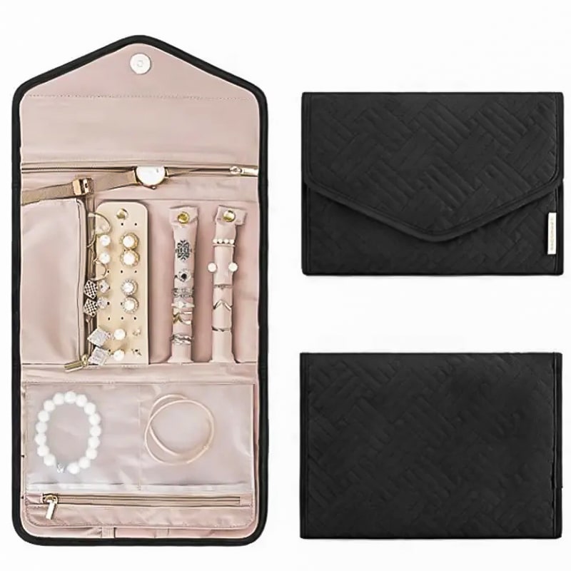 Pochette de voyage noire pour Bijoux