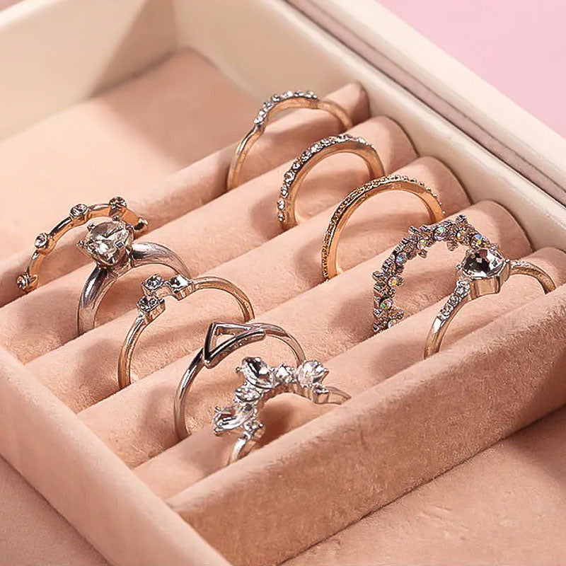 Porte Bagues de la Boîte à Bijoux et Maquillage