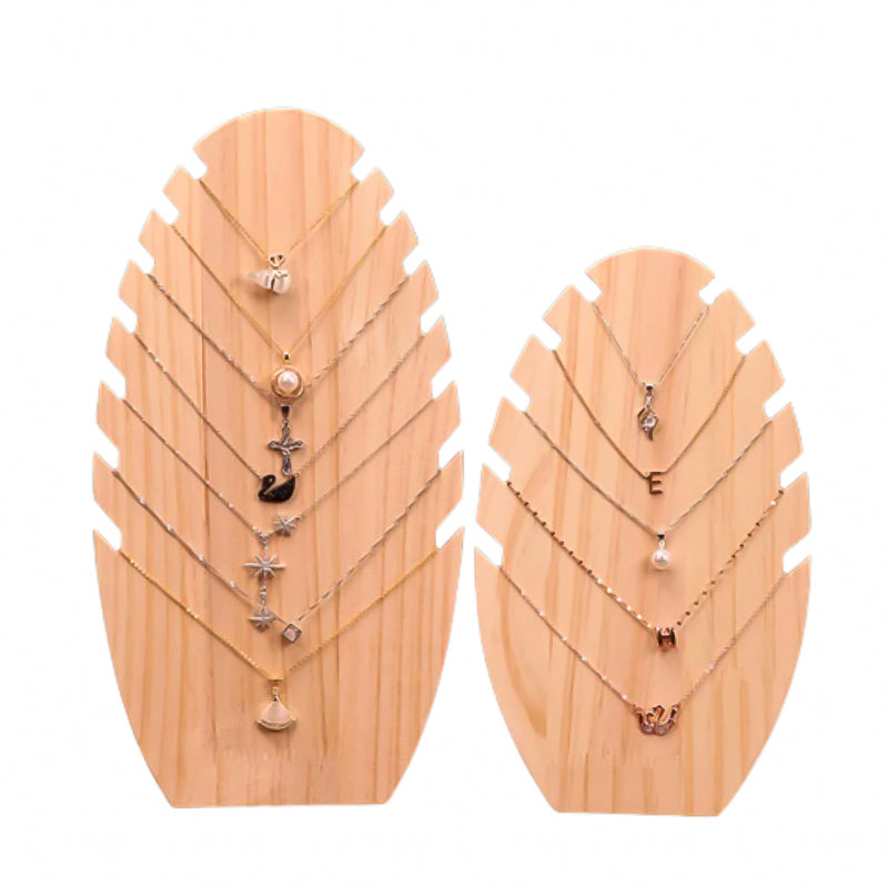 Présentoirs à Colliers en Bois de Bambou