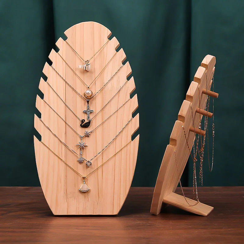 Vues avant et arrière des modèles de Présentoir à Colliers