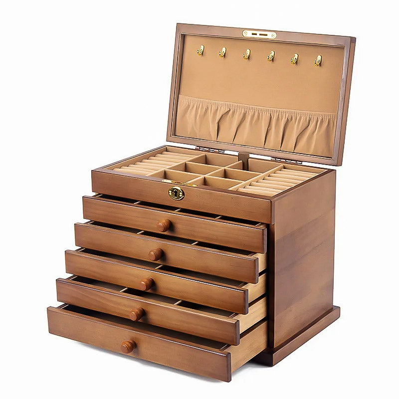 Uni Boîtes en bois 30 Compartiment Coffre de rangement en bois Bijoux  Keepsake 30-com