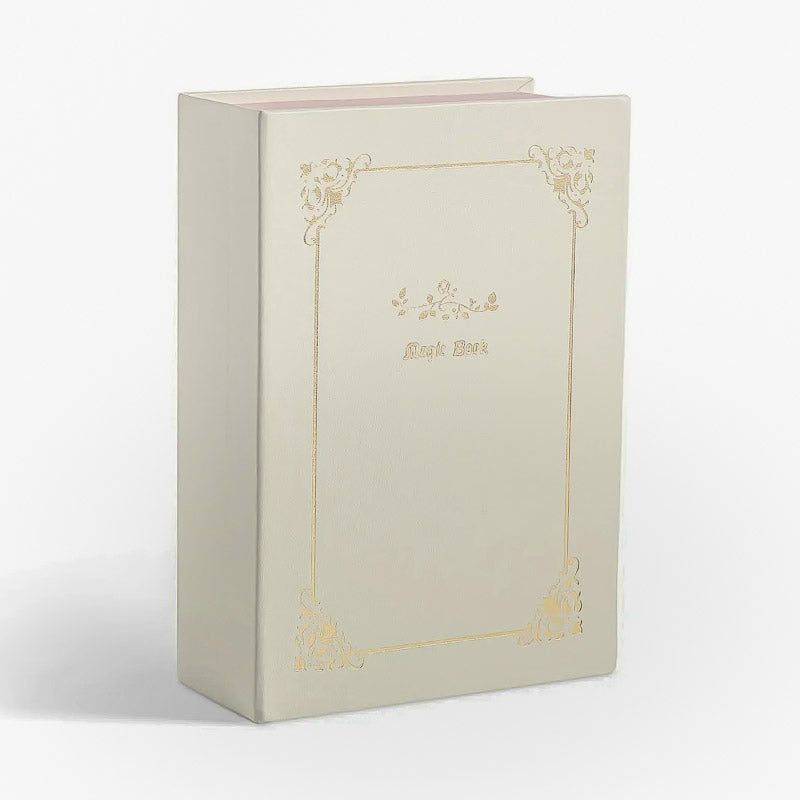 Boite à Bijoux trompe-l'œil livre blanc