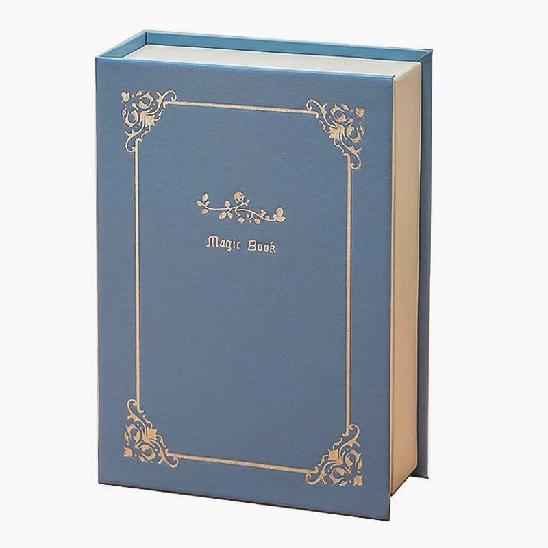 Boite à Bijoux trompe-l'œil livre bleu