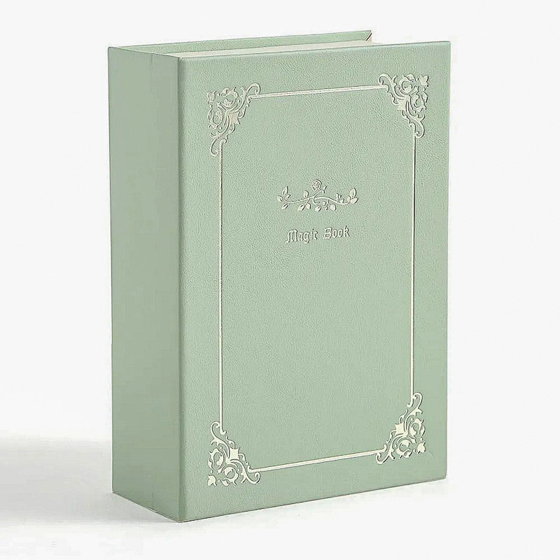 Boite à Bijoux trompe-l'œil livre vert