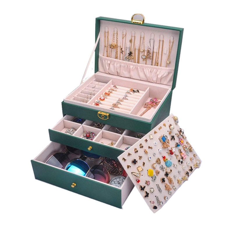 Boîte à Bijoux Cuir Complète